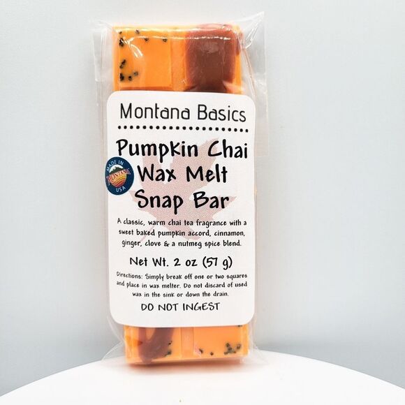 Hand Crafted Other - Pumpkin Chai - Wax Melt Snap Bar